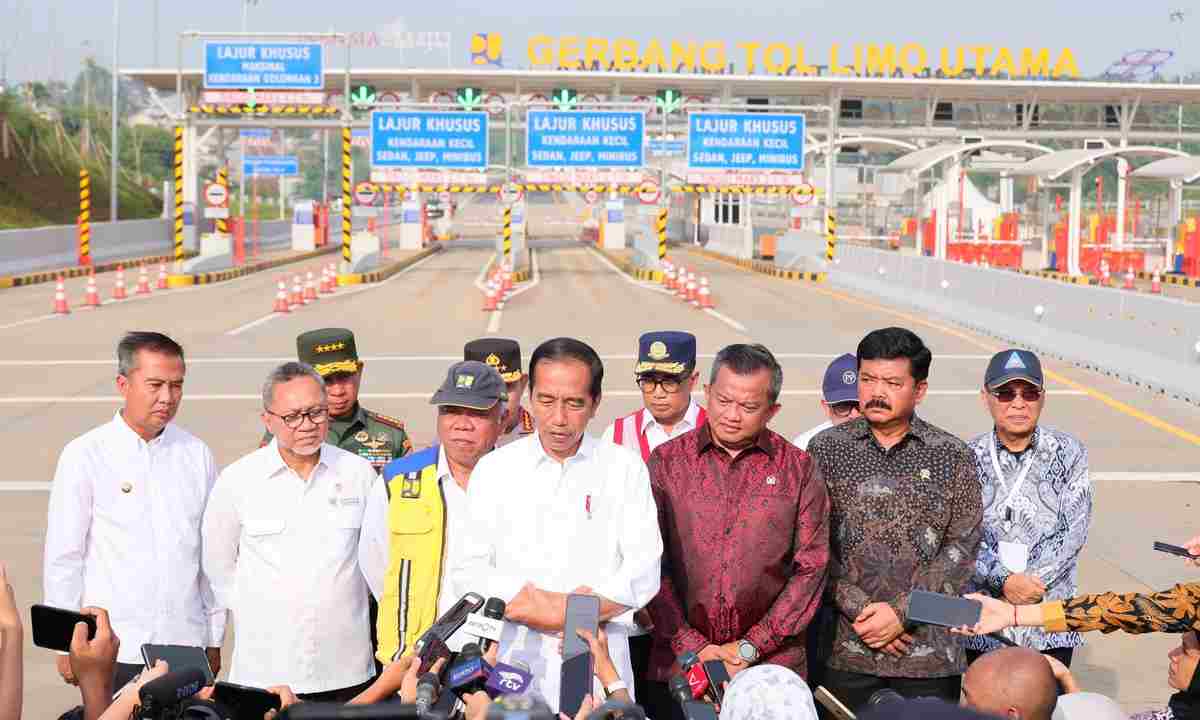 Menteri Hadi Dampingi Presiden Jokowi, Resmikan Jalan Tol Pamulang-Cinere-Raya Bogor