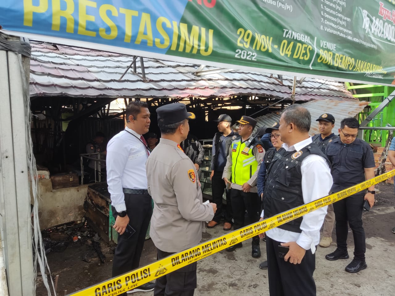 60 Kios Pasar Cinde Palembang Terbakar, Kapolrestabes: Korsleting Kabel di Luar Kios
