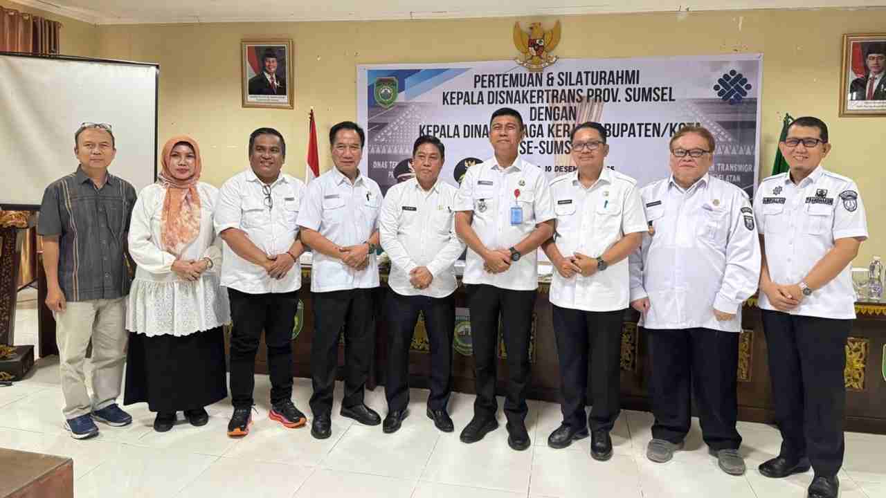 Kepala Disnakertrans Sumsel Kumpulkan Kadisnakertrans Se-Sumsel, Bahas Poin Penting Ini
