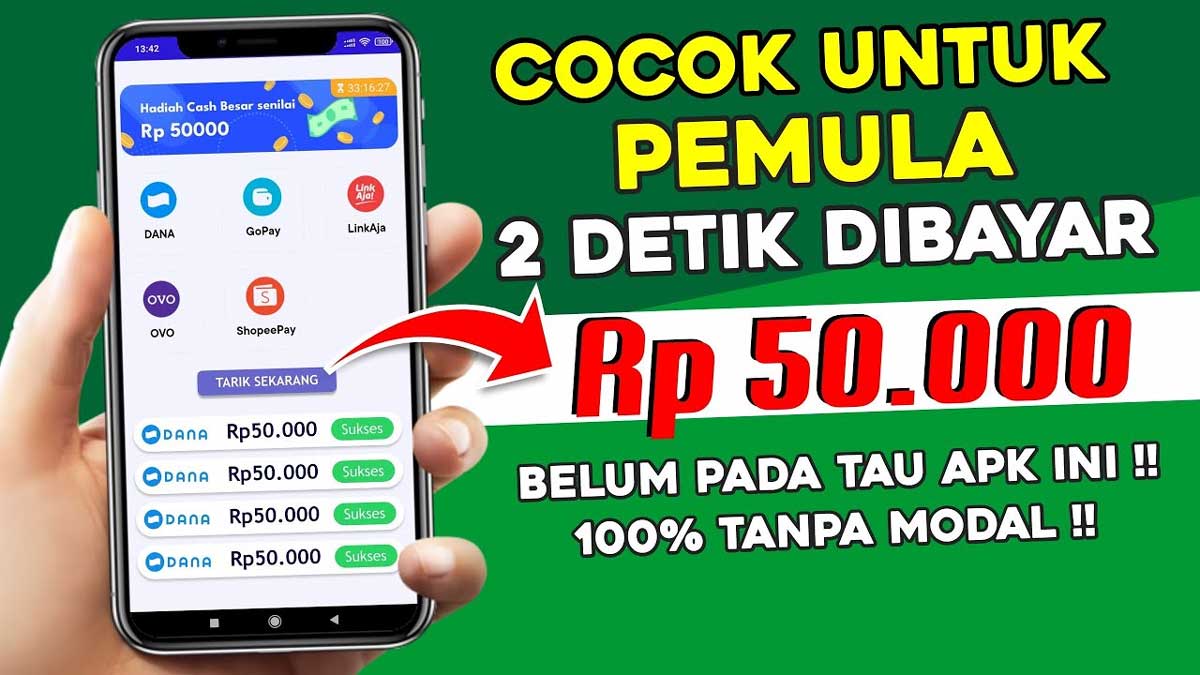 Gak Pake Ribet, Dapetin Saldo DANA Rp200.000 Lewat Aplikasi Penghasil Uang Ini, Terbukti Membayar Lho!