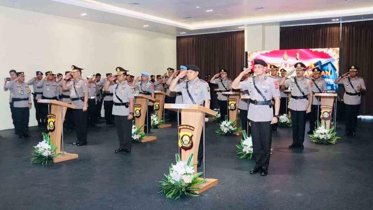 4 Pejabat Utama Mengalami Rotasi, Sejumlah Pejabat di Polda Sumsel Berpindah Tugas 