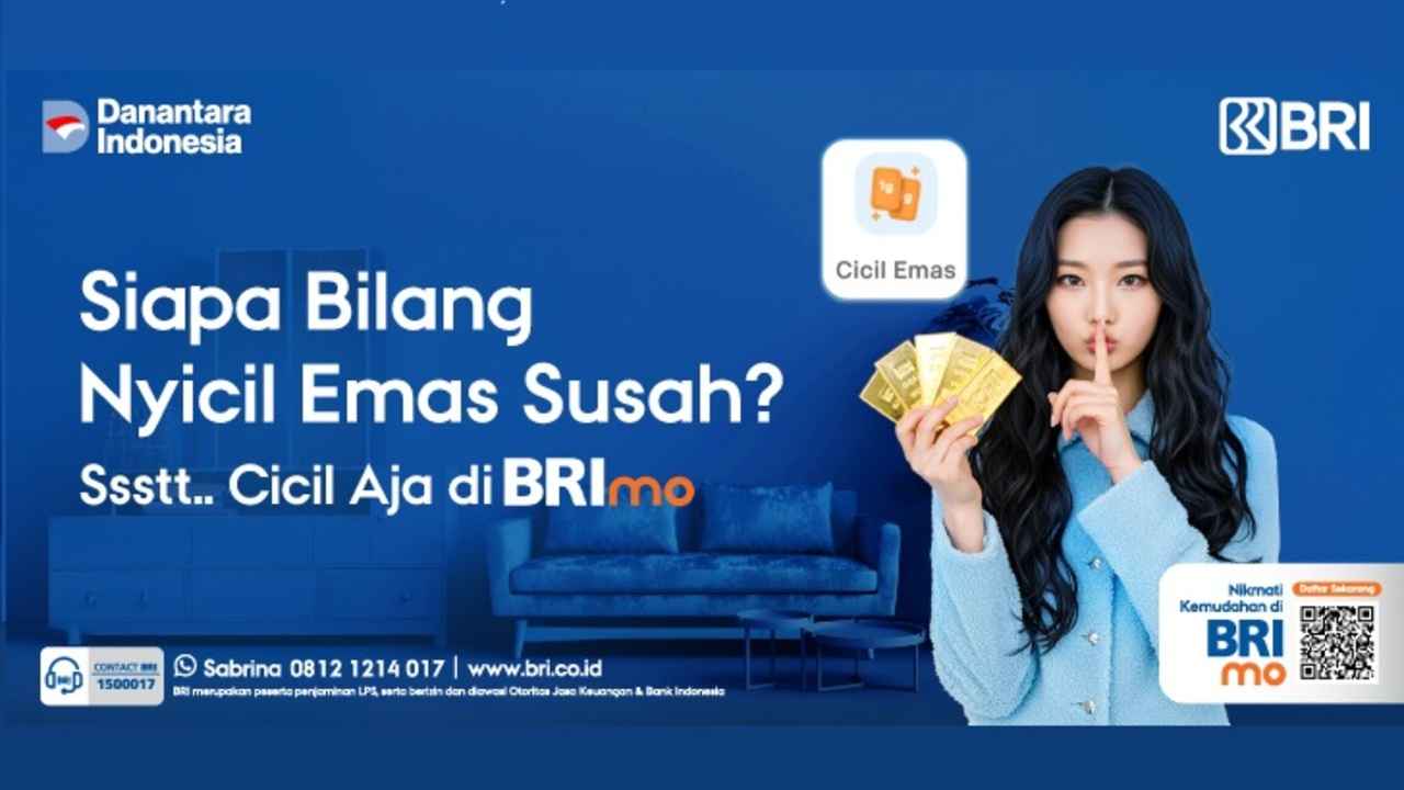 Cicil Emas di BRImo, Investasi Emas Jadi Makin Praktis   