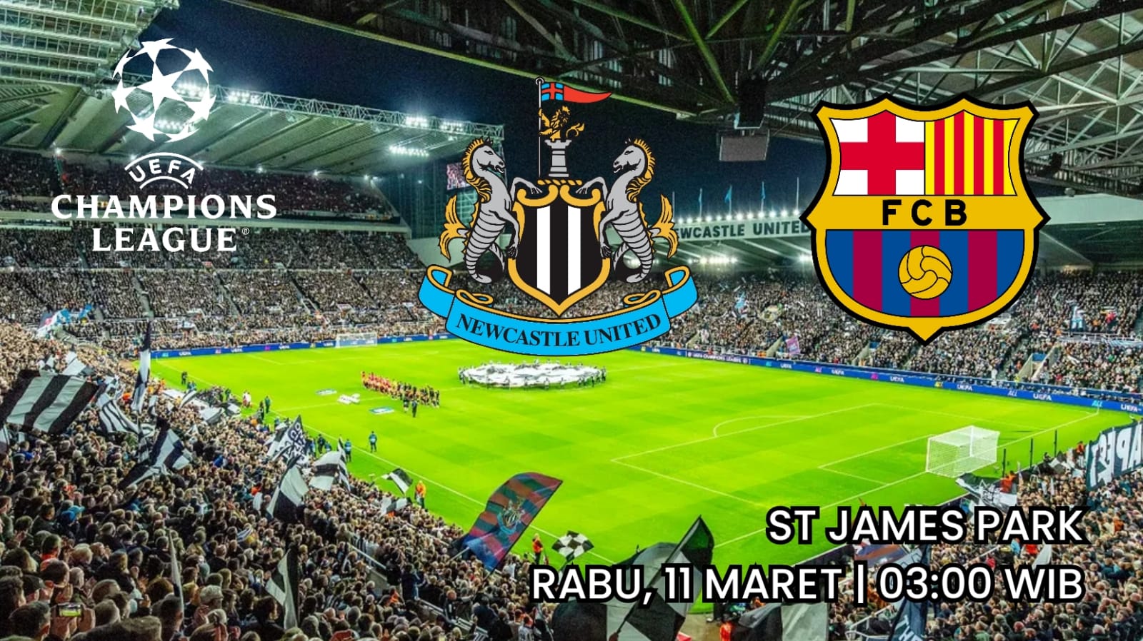 Newcastle vs Barcelona: Preview Laga Seru Leg Pertama Babak 16 Besar Liga Champions