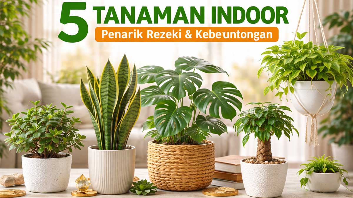 Bawa Hoki ke Rumah! 5 Tanaman Indoor Ini Dipercaya Penarik Rezeki dan Keberuntungan