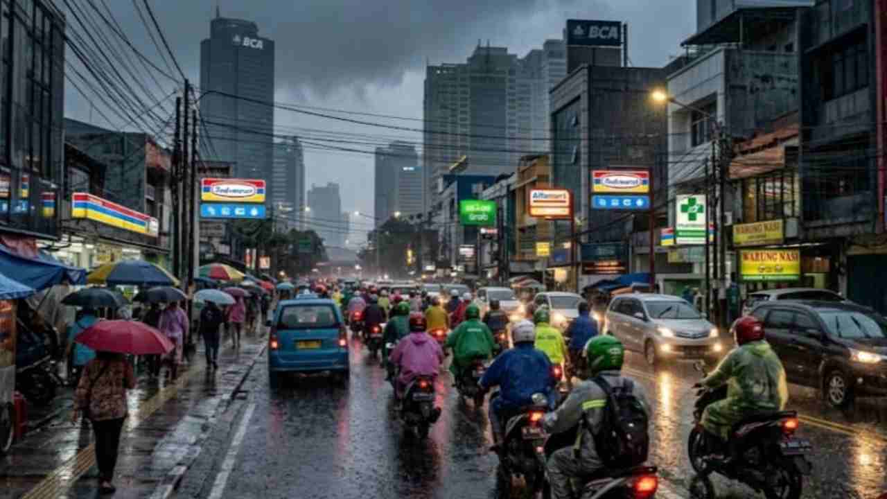 Prakiraan Cuaca Sumsel 15 Maret 2026: Sebagian Besar Wilayah Berpotensi Hujan Ringan