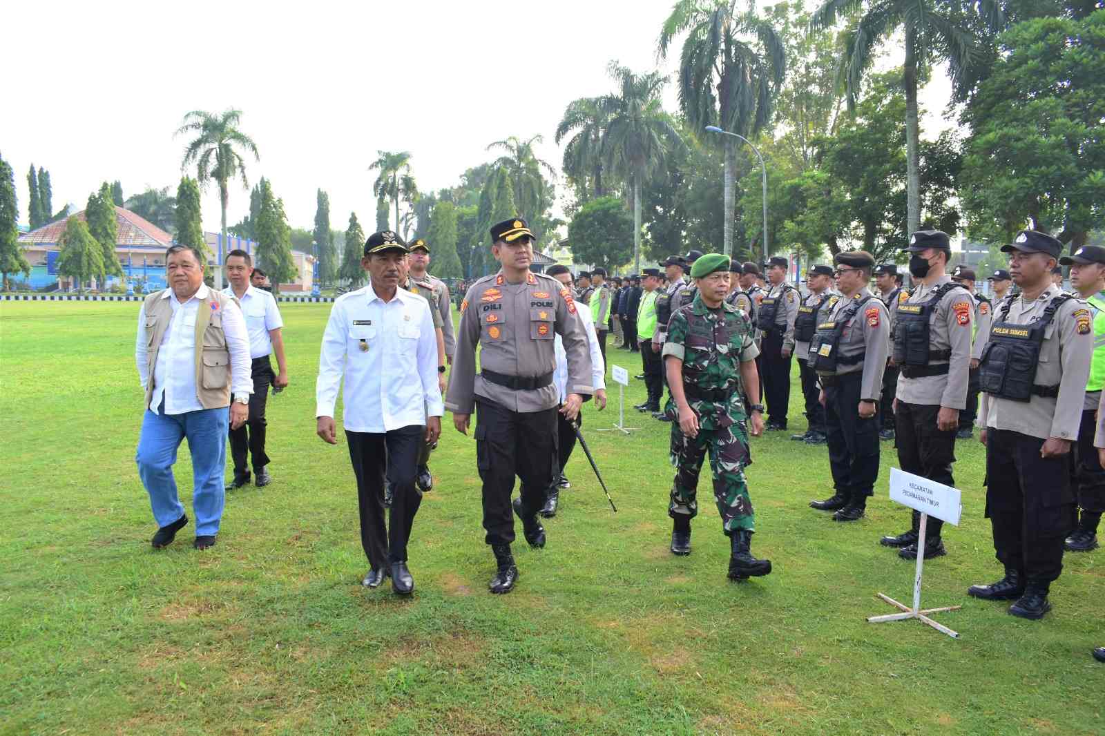 587 Personel Gabungan Amankan Pilkades Serentak di 56 Desa, Begini Pesan Wabup OKI