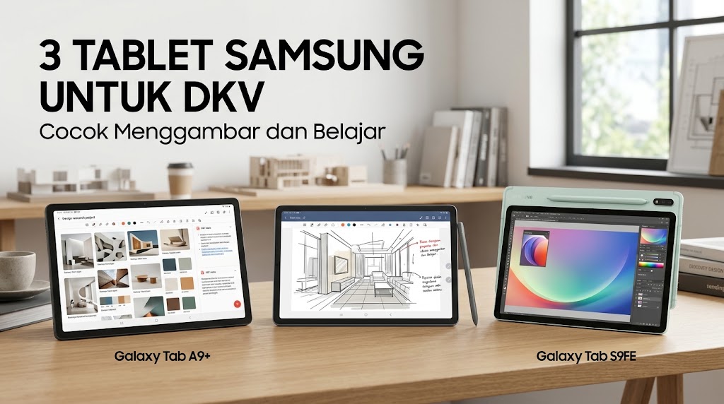 Mahasiswa DKV Wajib Pakai Tablet yang Mana? Ini Perbandingan Samsung Galaxy Tab A9+, S6 Lite, dan S9 FE