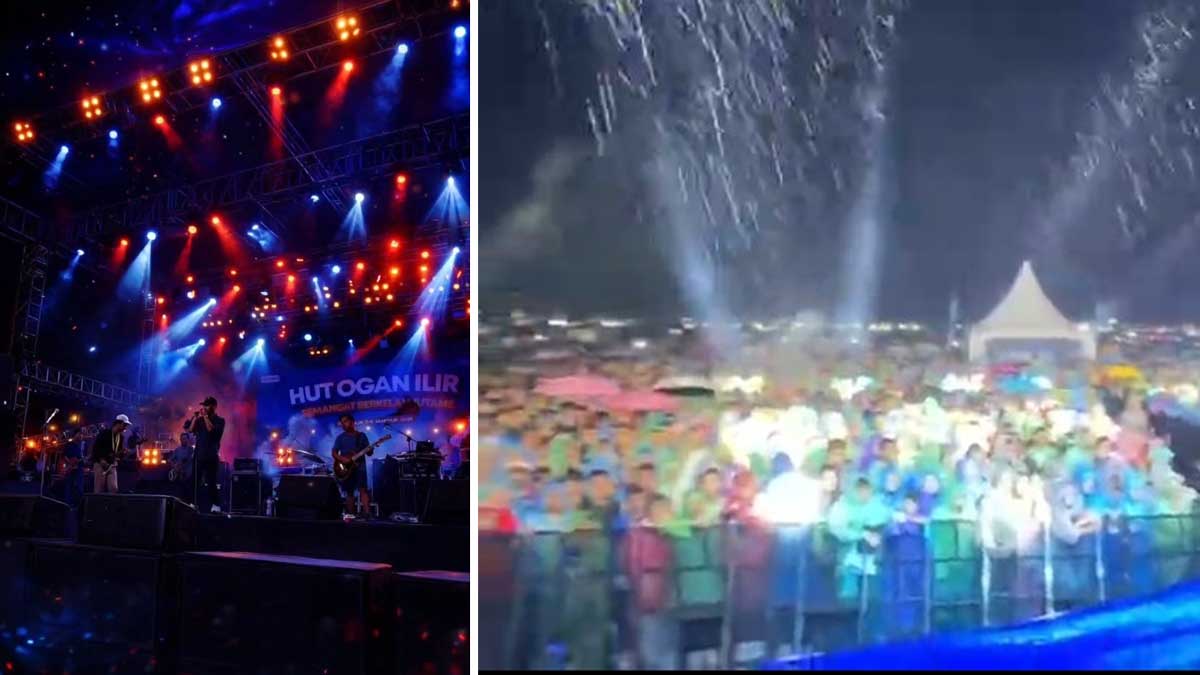 2 Lagu Terakhir Bikin Pecah! Puluhan Ribu Warga Rela Hujan-hujanan Demi Konser Dadali Band