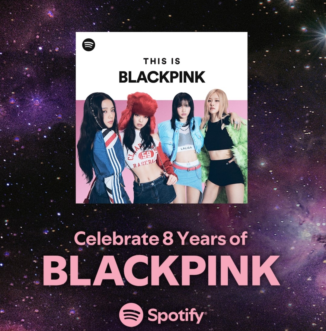 Rayakan 8 Tahun Debut Blackpink di Spotify, Hadirkan Playlist Spesial 