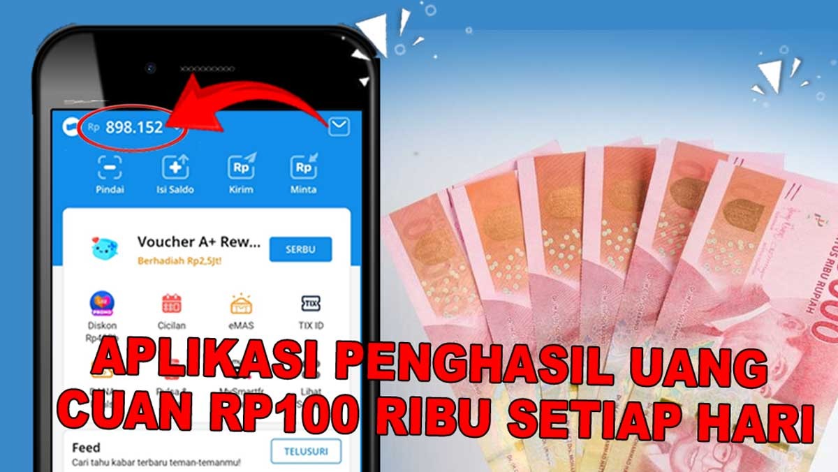 Cuan Maksimal! Aplikasi Penghasil Saldo DANA Gratis AI Terbaru yang Bisa Hasilkan Rp100 Ribu Perhari, Kuy Coba