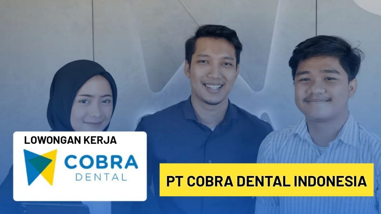 Lowongan Kerja Terbaru PT Cobra Dental Indonesia Lulusan D3 dan S1, Banyak Benefitnya Ini Syaratnya