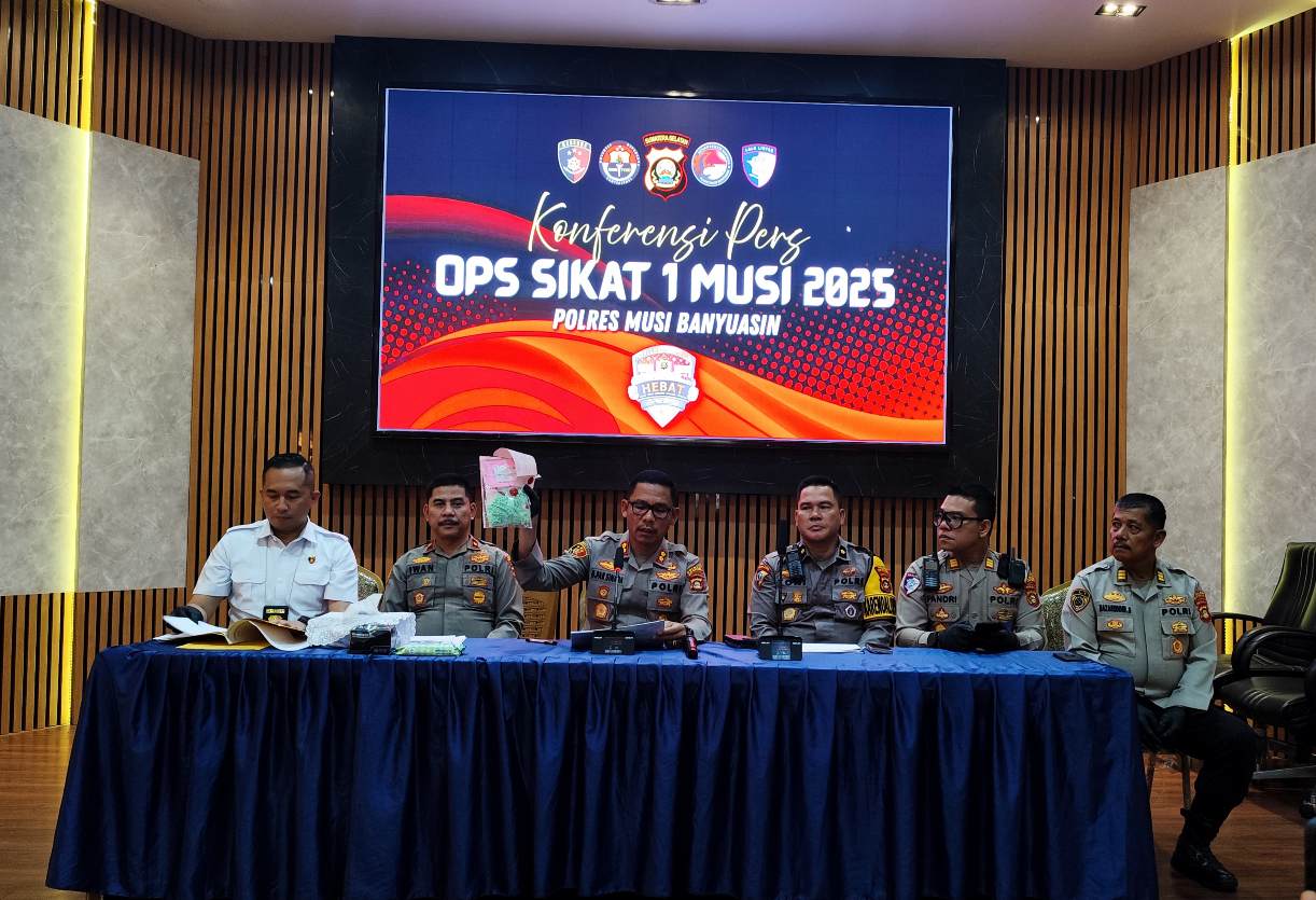 Polres Muba Tangkap 2 Kurir Narkoba, Sita 600 Butir Pil Ekstasi