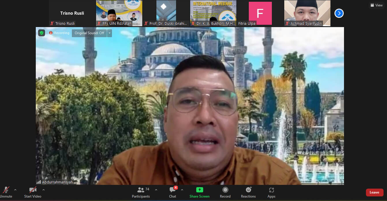 Prodi Studi Islam Gelar Webinar Internasional: Kaji Islam dengan Pendekatan Multi Disiplin