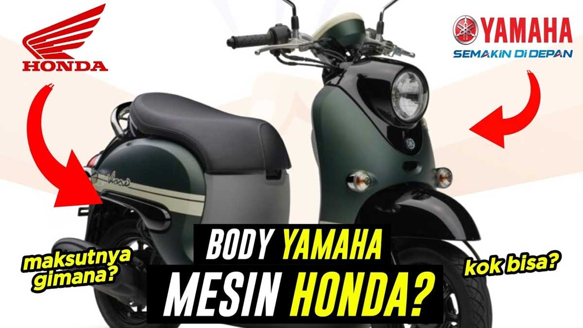 Nyata Adanya, Motor Yamaha Vino Gunakan Mesin Honda, Di Indonesia Sudah Ada?