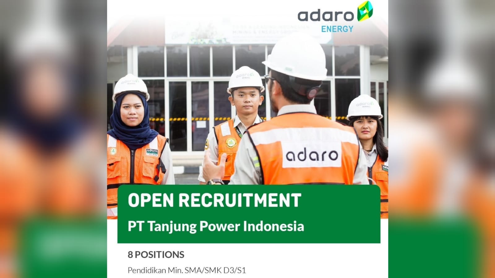 Lowongan Kerja 8 Posisi Jabatan dari PT Tanjung Power Indonesia Lokasi Kalimantan Selatan, Tertarik?
