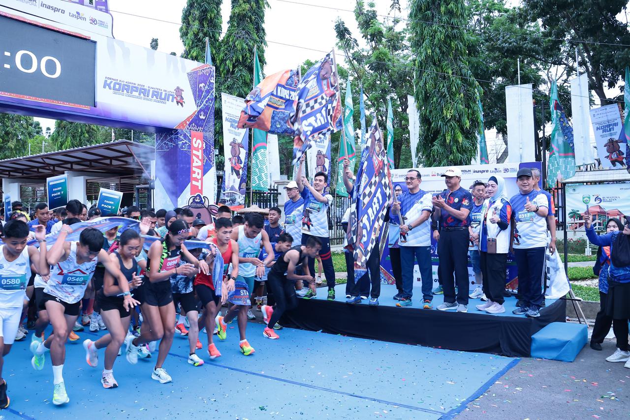 Ribuan ASN dari 38 Provinsi di Indonesia Ikuti KORPRI RUN 2025 di Palembang