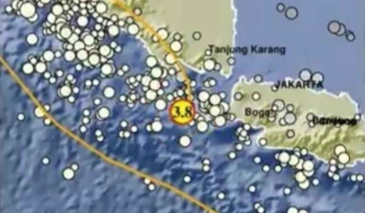 Update BMKG, Gempa 3.8 Manitudo Guncang Sumur Banten