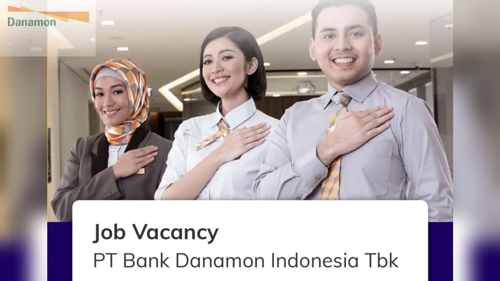 PT Bank Danamon Indonesia Tbk Buka Lowongan Kerja untuk Semua Jurusan, Ini Kualifikasi dan Cara Daftarnya