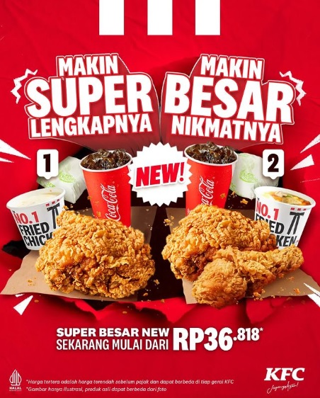 Jangan Sampai Ketinggalan, Promo KFC Super Besar New! Hanya Bayar RP. 36.818