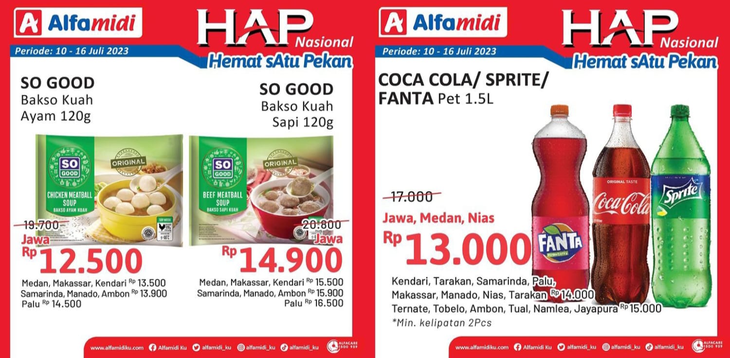 HAP Nasional! Katalog Promo Alfamidi Periode 10-16 Juli 2023, Beli Sembako Harga Hemat!