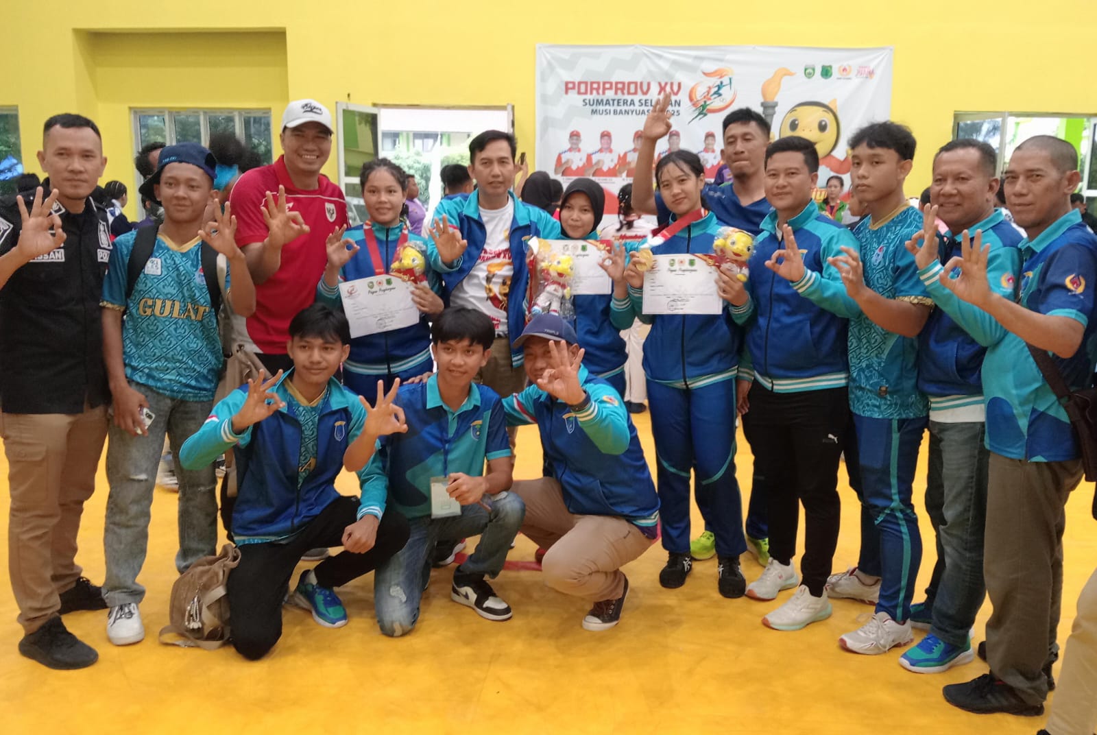 GACOR! Gulat Putri OKI Borong 3 Medali Emas