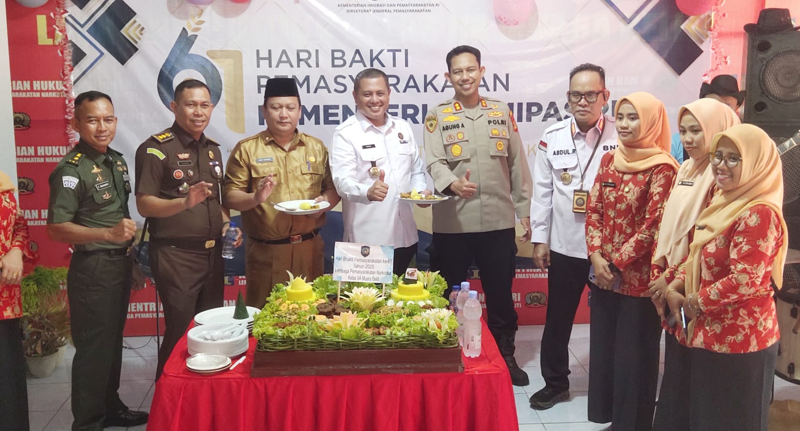 Kapolres Musi Rawas Hari Bhakti Pemasyarakatan ke-61 di Lapas Narkotika Kelas II A Muara Beliti