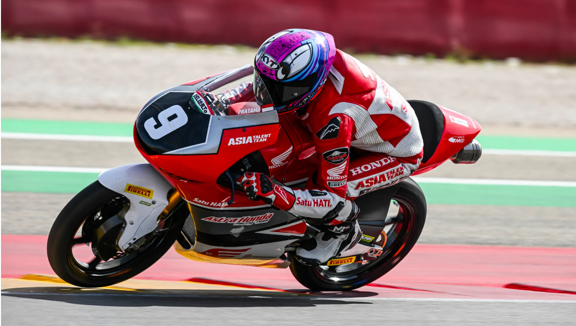 Tampil Kencang di Aragon, Pebalap Binaan Astra Honda Tembus 10 Besar Kejuaraan Dunia Junior