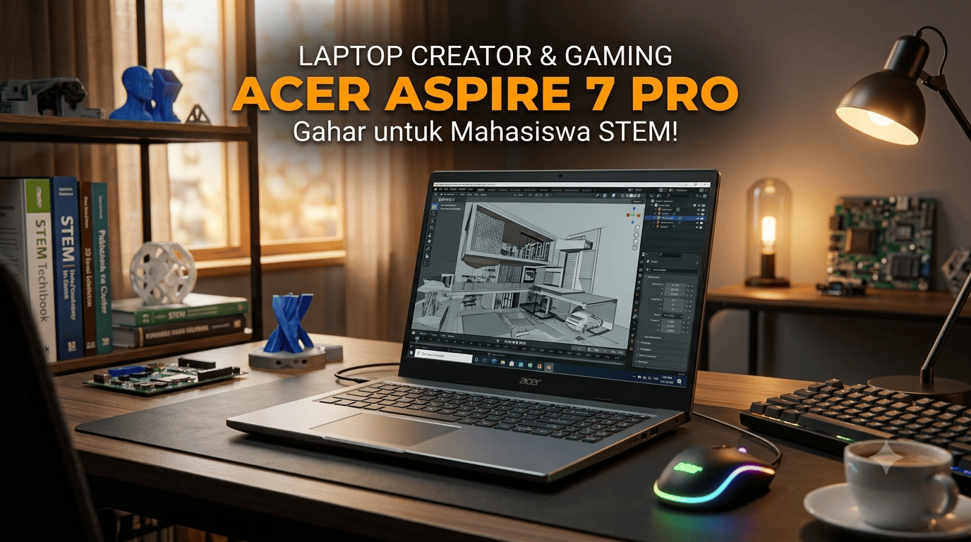 Laptop Tangguh untuk Mahasiswa STEM dan Gamer: Kupas Tuntas Spesifikasi Acer Aspire 7 Pro New Generation