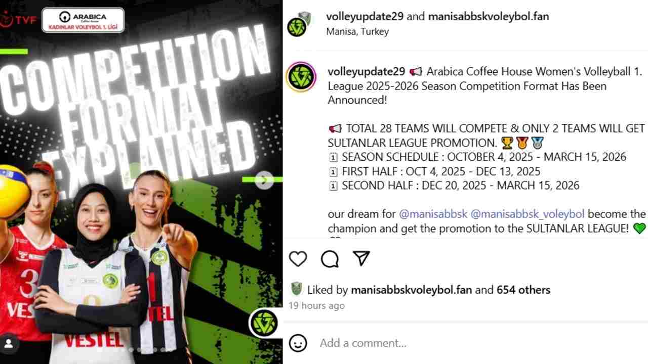 Persaingan Sengit! 28 Klub di Kadinlar 1 Ligi Berebut 2 Tiket ke Liga Sultan Turki