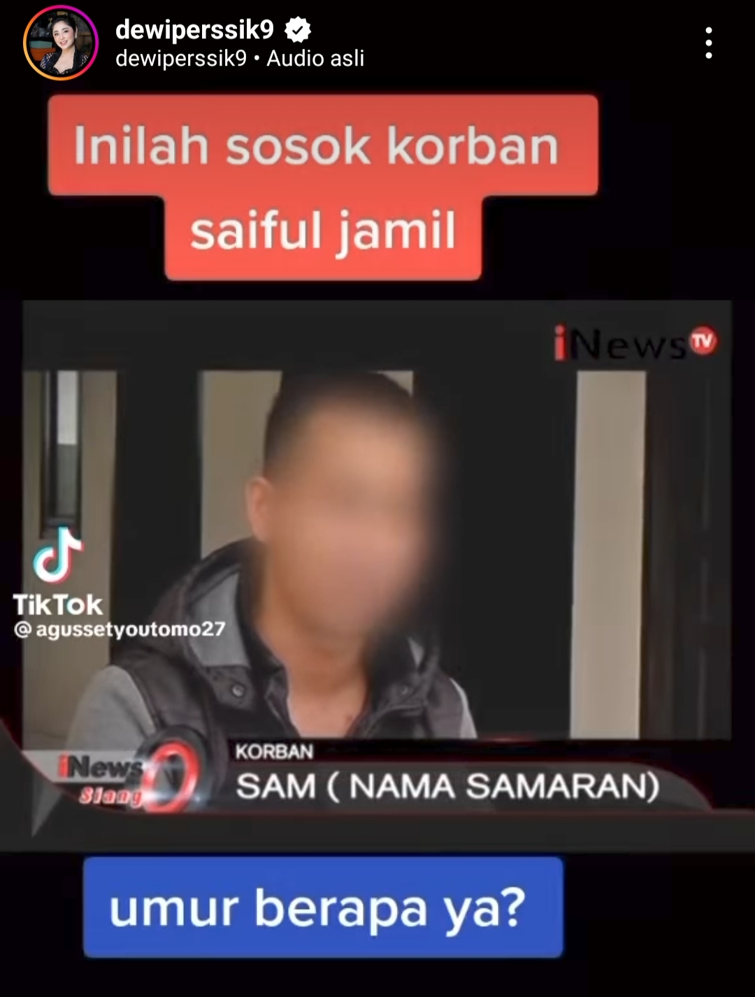 Perseteruan Dewi Perssik dan Saipul Jamil Semakin Memanas, Perang di Media Sosial