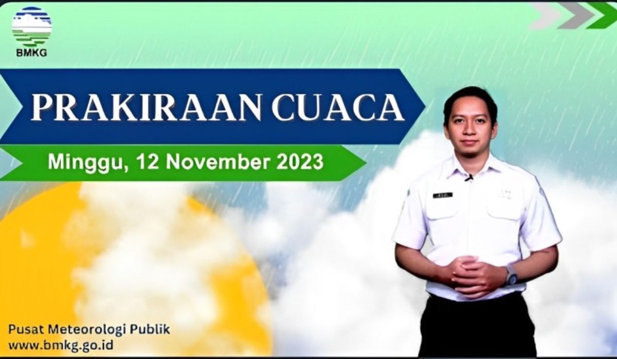 Prakiraan Cuaca BMKG Minggu 12 November 2023, Hujan Petir Bakal Terjadi di Sejumlah Daerah Ini