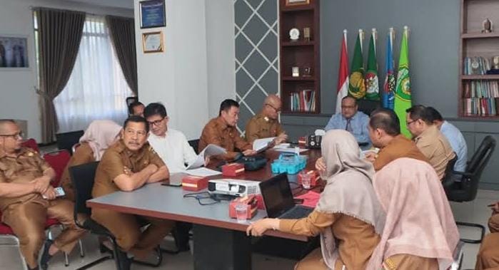 Sekda Kota Lubuk Linggau H Trisko Defriyansa Pimpin Rapat Pembahasan Perubahan Perwal Pedoman TPP