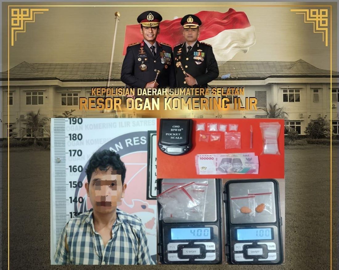 Polisi Grebek Kampung Narkoba di OKI, Ini Hasilnya