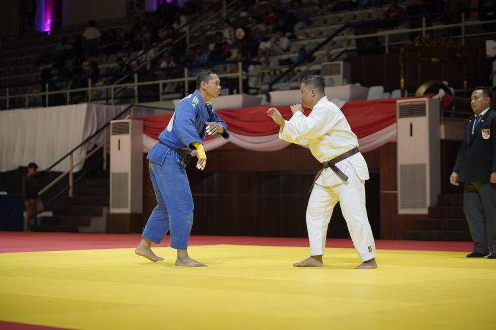 Kembali, Personel Polda Sumsel Juarai Kejuaraan Judo Kapolri Cup 2023