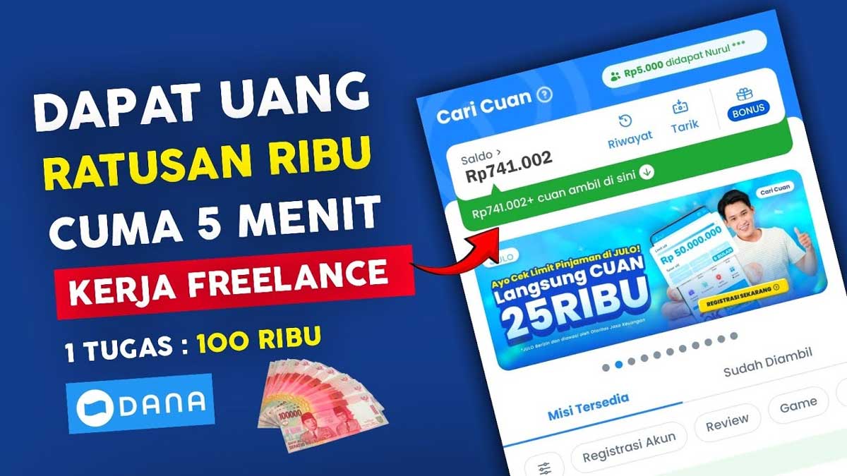 Lebih Untung! Gunakan Aplikasi Penghasil Saldo DANA Ini, Ikuti Panduan Caranya