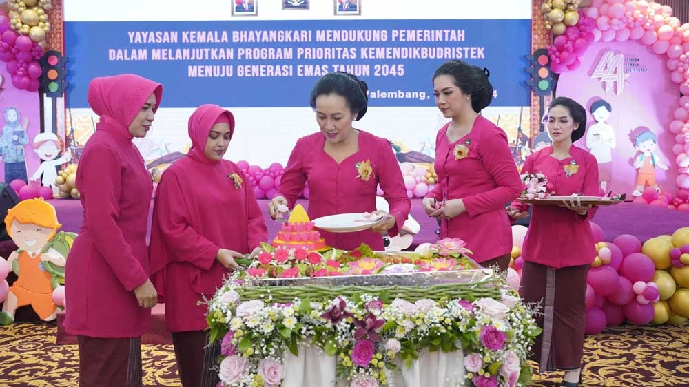 Yayasan Kemala Bhayangkari Daerah Sumsel Ikuti HUT Yayasan Kemala Bhayangkari ke 44 Secara Virtual