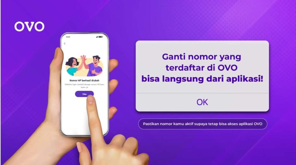 Anti Ribet, Ganti Nomor yang Terdaftar di OVO Bisa Langsung dari Aplikasi!