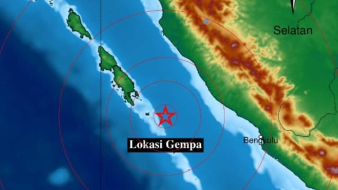 Pagi Ini Mukomuko Bengkulu Diguncang Gempa 4.4 Magnitudo, Cek Kedalaman dan Episentrumnya