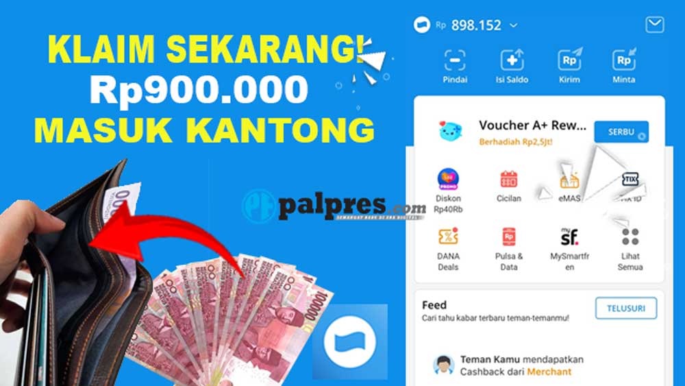 Kuy Klaim Sekarang! Saldo DANA Gratis Hingga Rp900.000 Langsung Mendarat di Kantongmu 