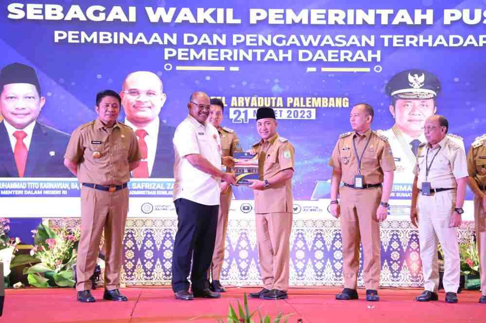 Pemkab Muba Raih Penghargaan Batas Daerah Antar Kabupaten di Sumsel 