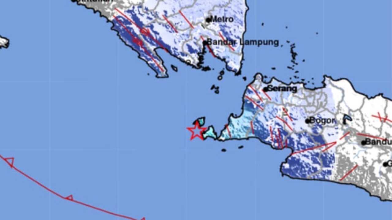 Update BMKG, Gempa Magnitudo 4.9 Guncang Sumur Banten, Disini Lokasi Episentrumnya