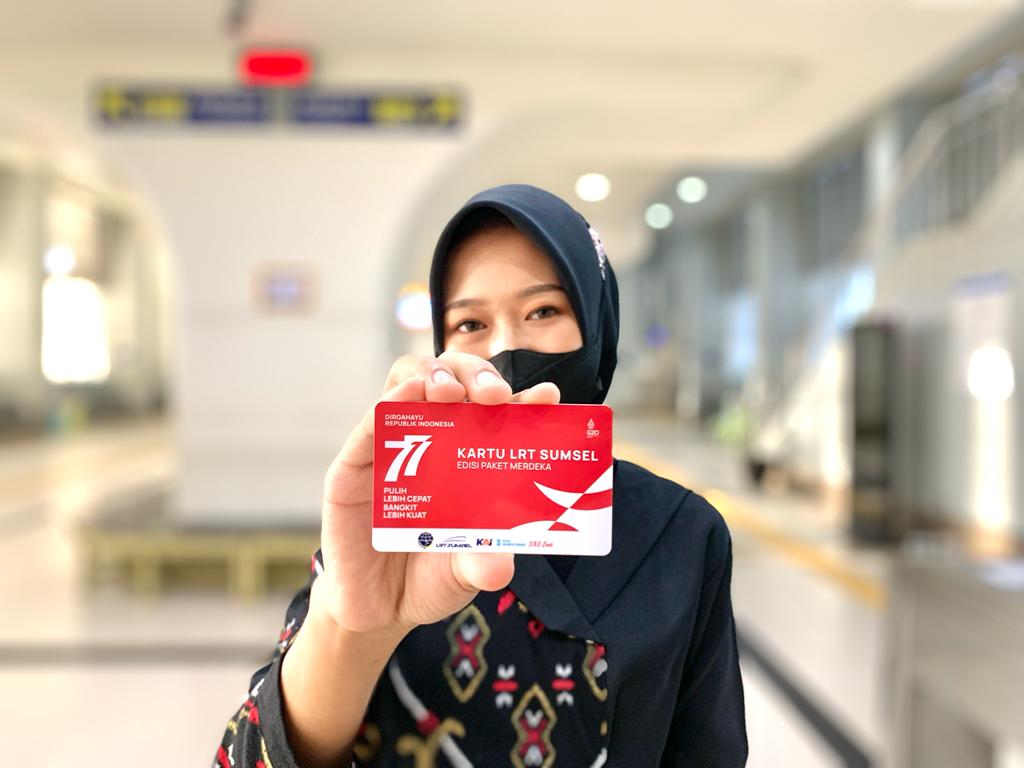 HUT ke-77 Kemerdekaan RI, LRT Sumsel Hadirkan Kartu Berlangganan Paket Merdeka