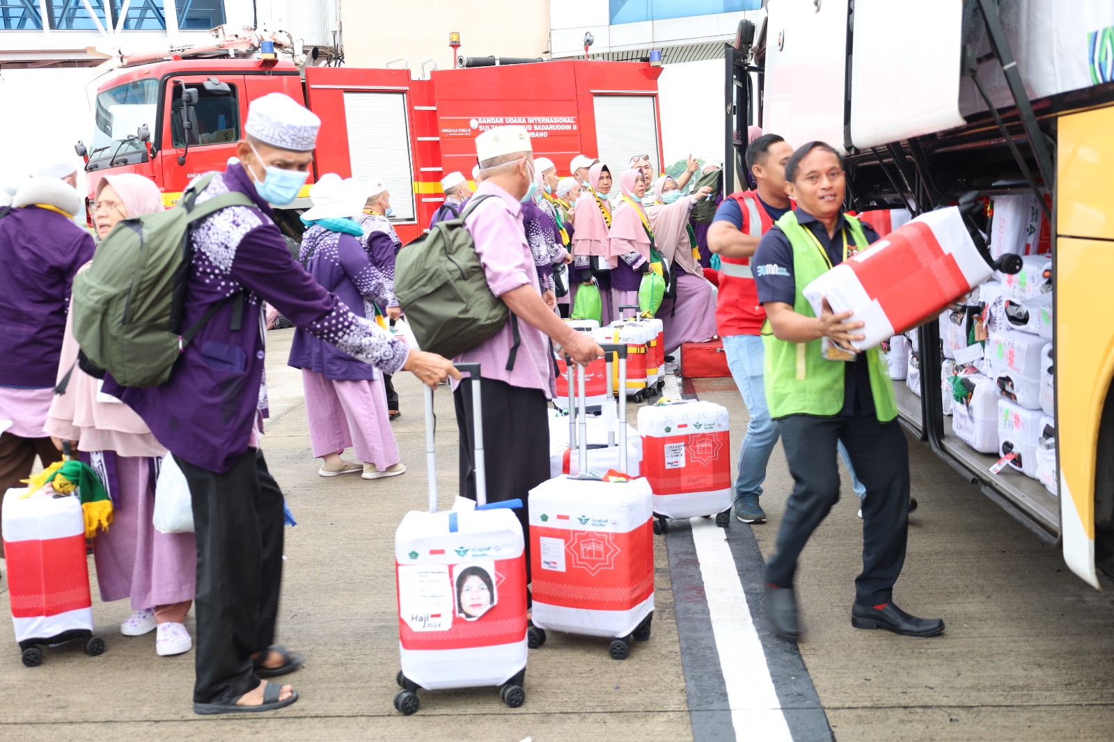 448 Jemaah Haji Kloter 3 Debarkasi Palembang Tiba di Tanah Air, 2 Jemaah Meninggal Dunia, 3 Jemaah Tanazul