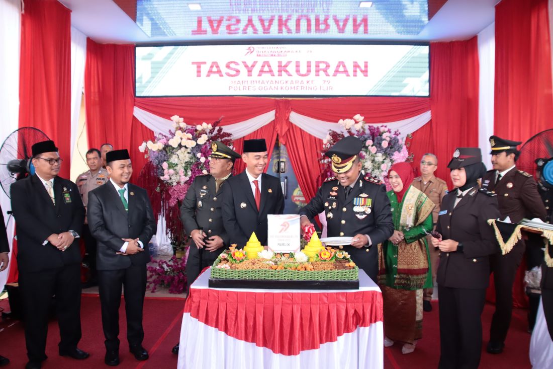 HUT Bhayangkara ke-79 Tahun, Polres OKI Komitmen Jaga Kamtibmas di Bumi Bende Seguguk