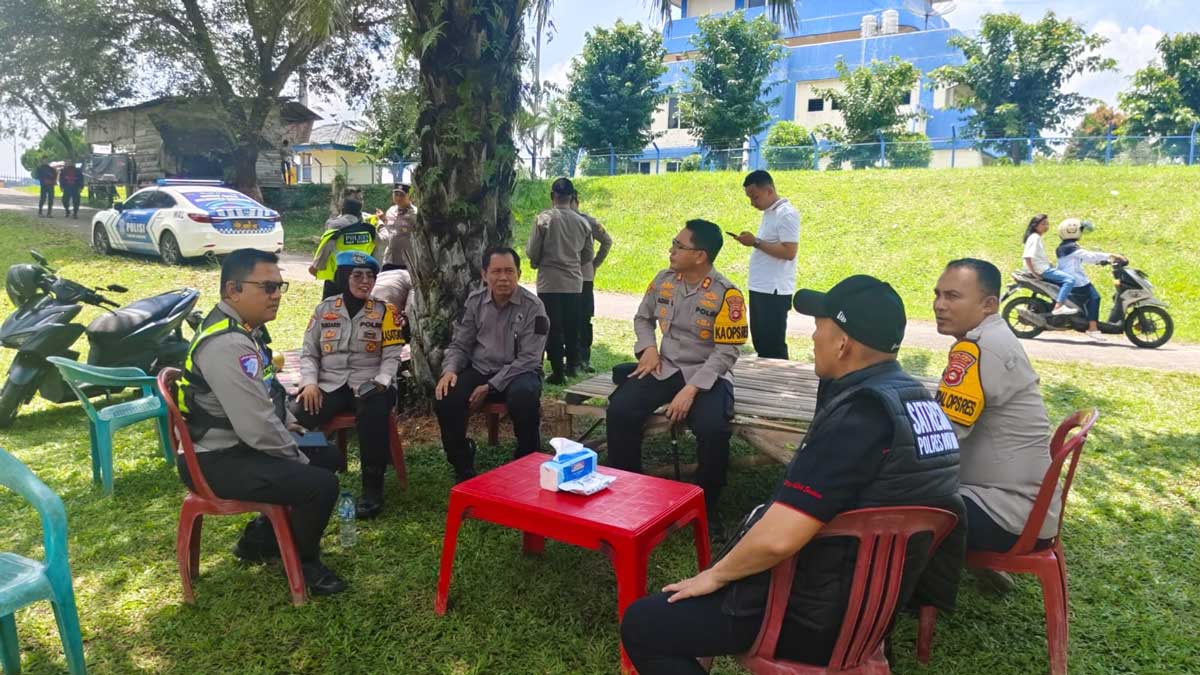 Libur Lebaran 2026: Kapolres OKU Timur Pantau Langsung Keamanan Bendungan Irigasi Upper Komering