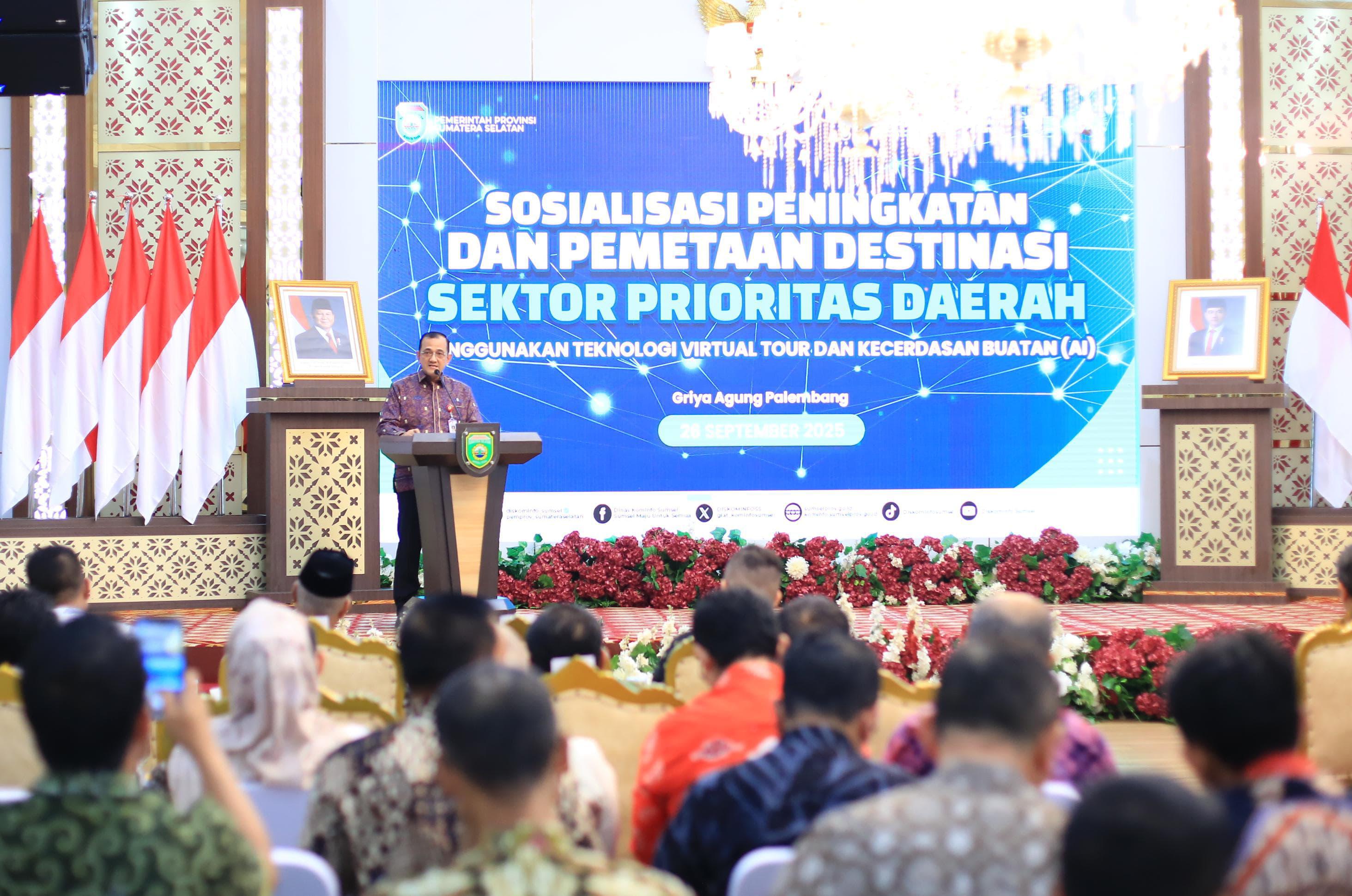 Pemprov Sumsel Gandeng Teknologi Virtual Tour dan AI Promosikan Pariwisata Daerah