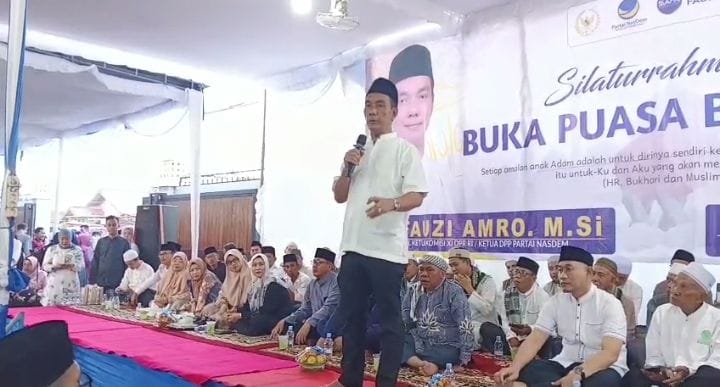 H. Fauzi Amro Gelar Bukber Akbar dan Santuni Anak Yatim, Warga Antusias Hadir