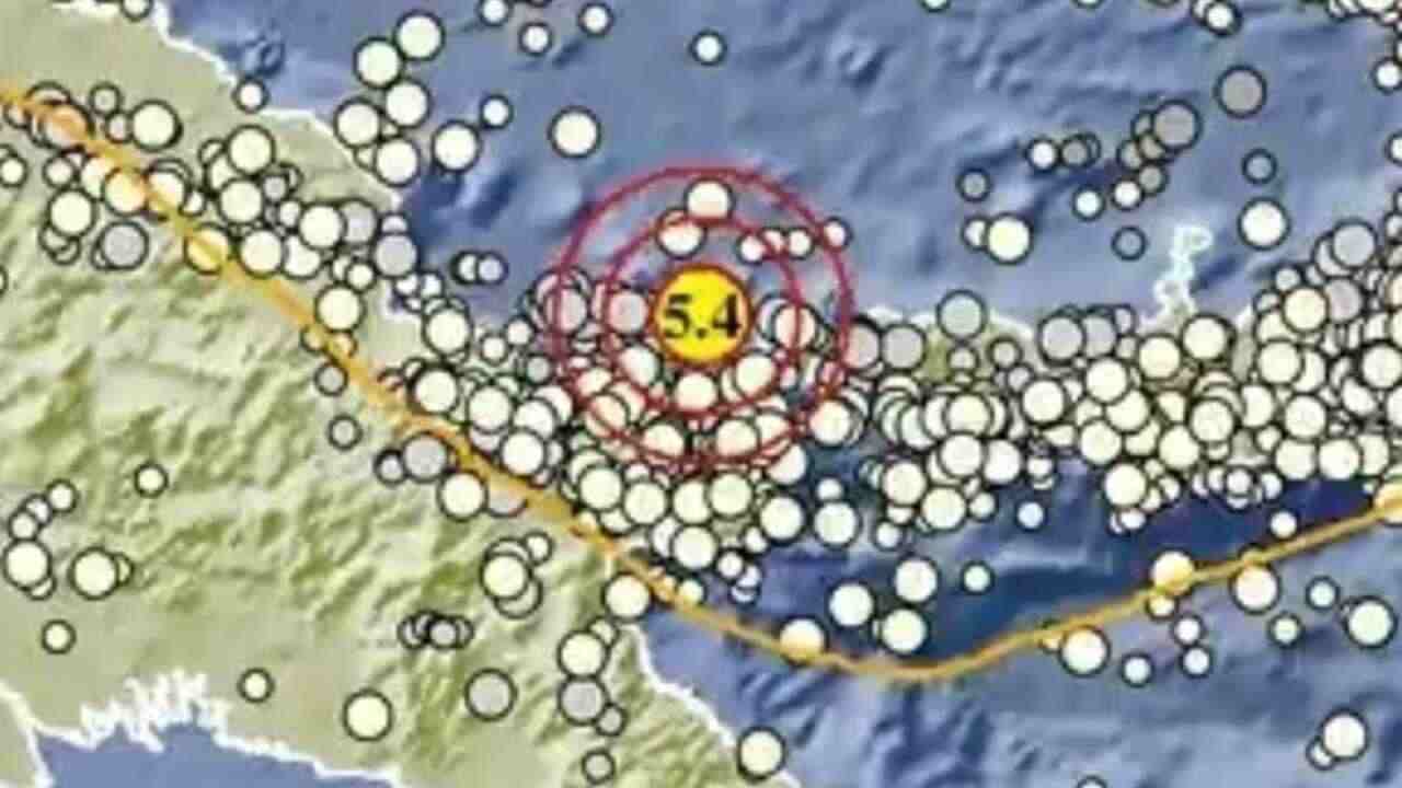 Update BMKG, Gempa 5,4 Magnitudo Guncang Pegunungan Bintang Papua, Ini Titik Episentrumnya!
