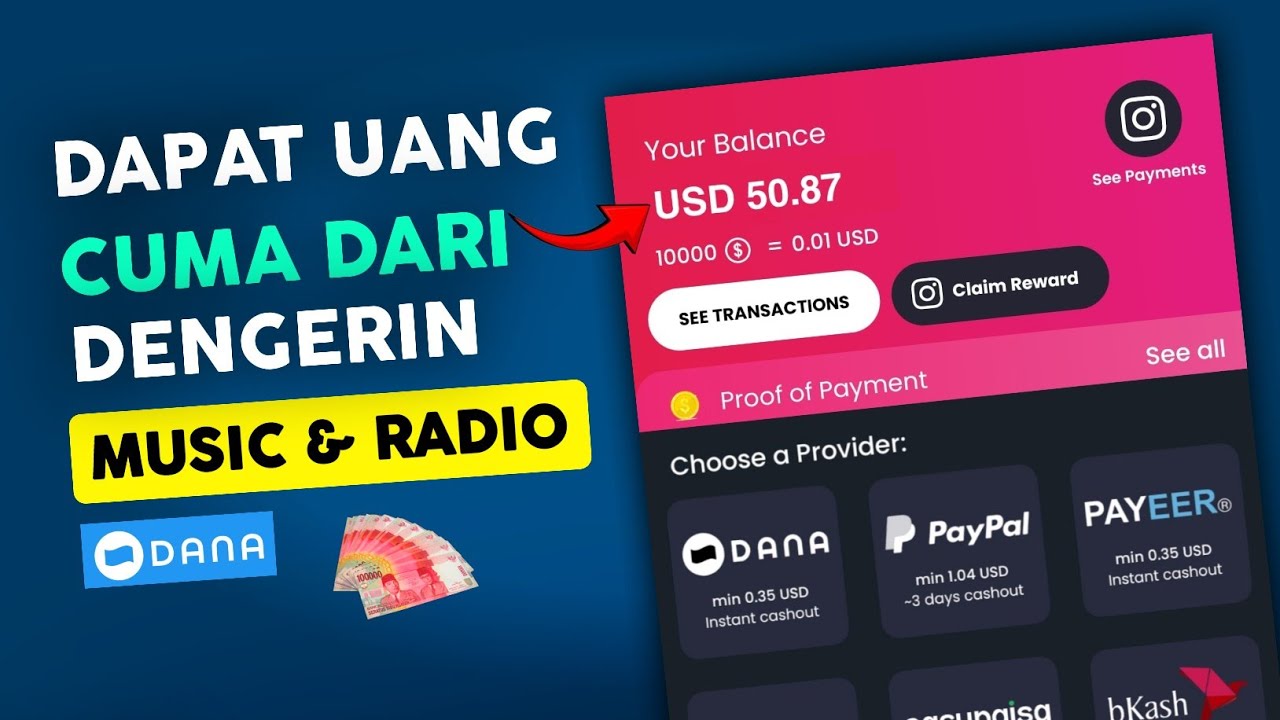 Dengerin Radio Cuan Mengalir, Dapat Saldo DANA Gratis Rp150 Ribu, Pakai Aplikasi ini Yuk