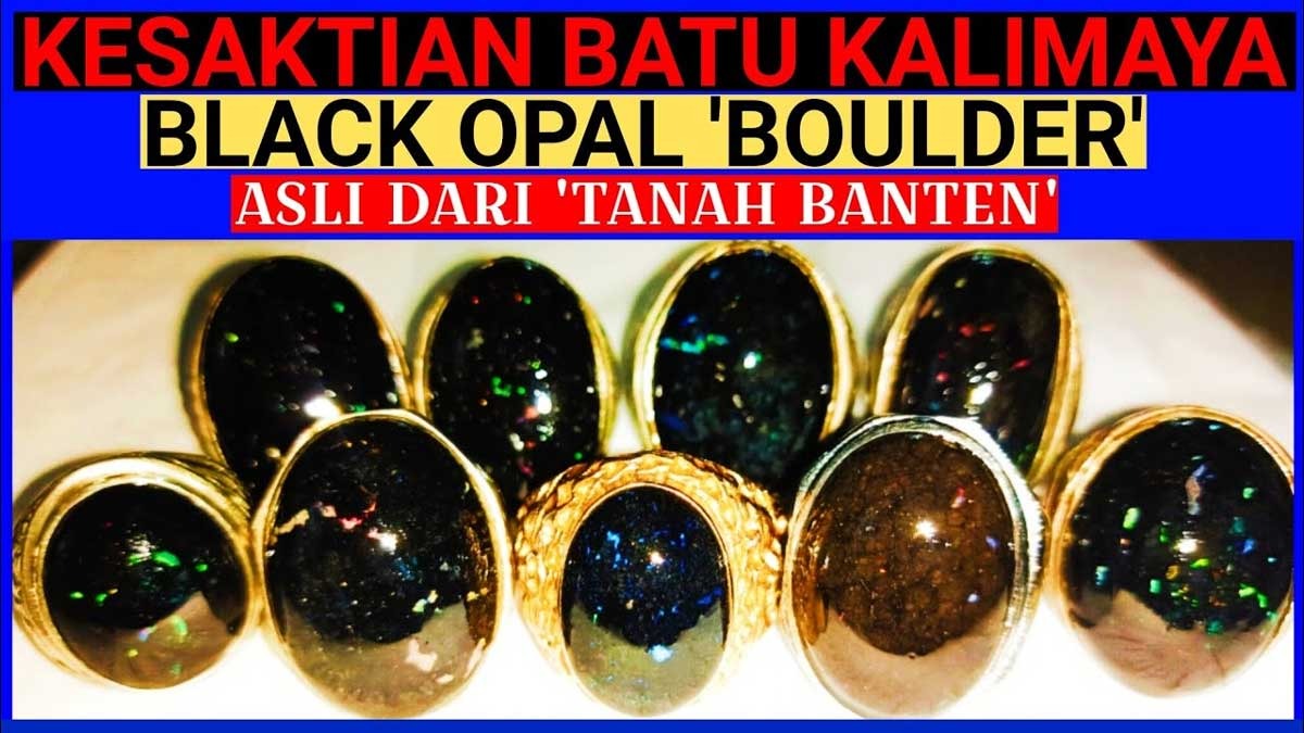 10 Manfaat Batu Akik Black Opal, Nomor 9 Pas Banget buat Pengusaha dan Pedagang